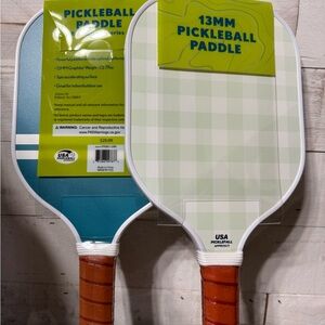 TWO Green/Blue Pickleball Paddle